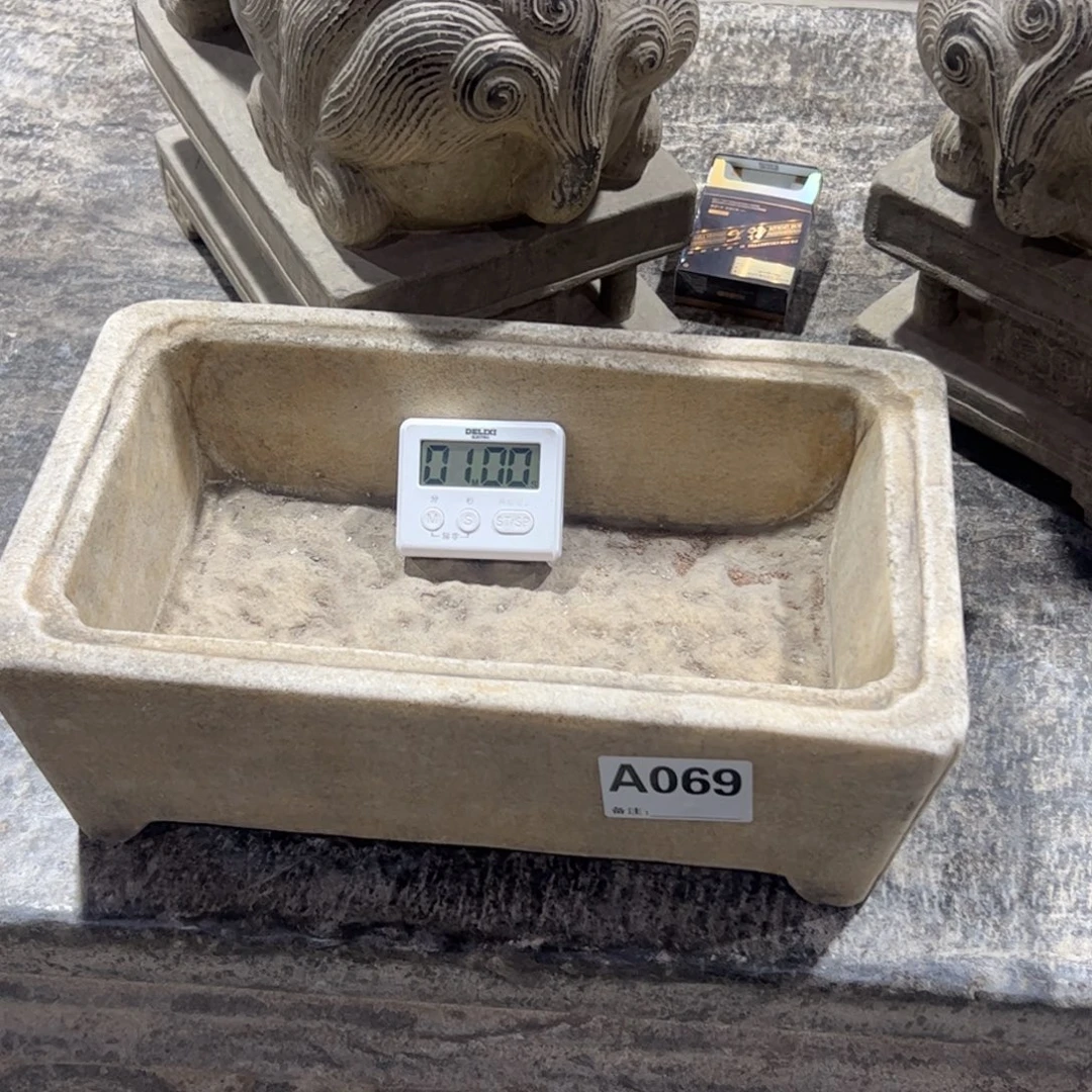 汉白玉石盆不包邮