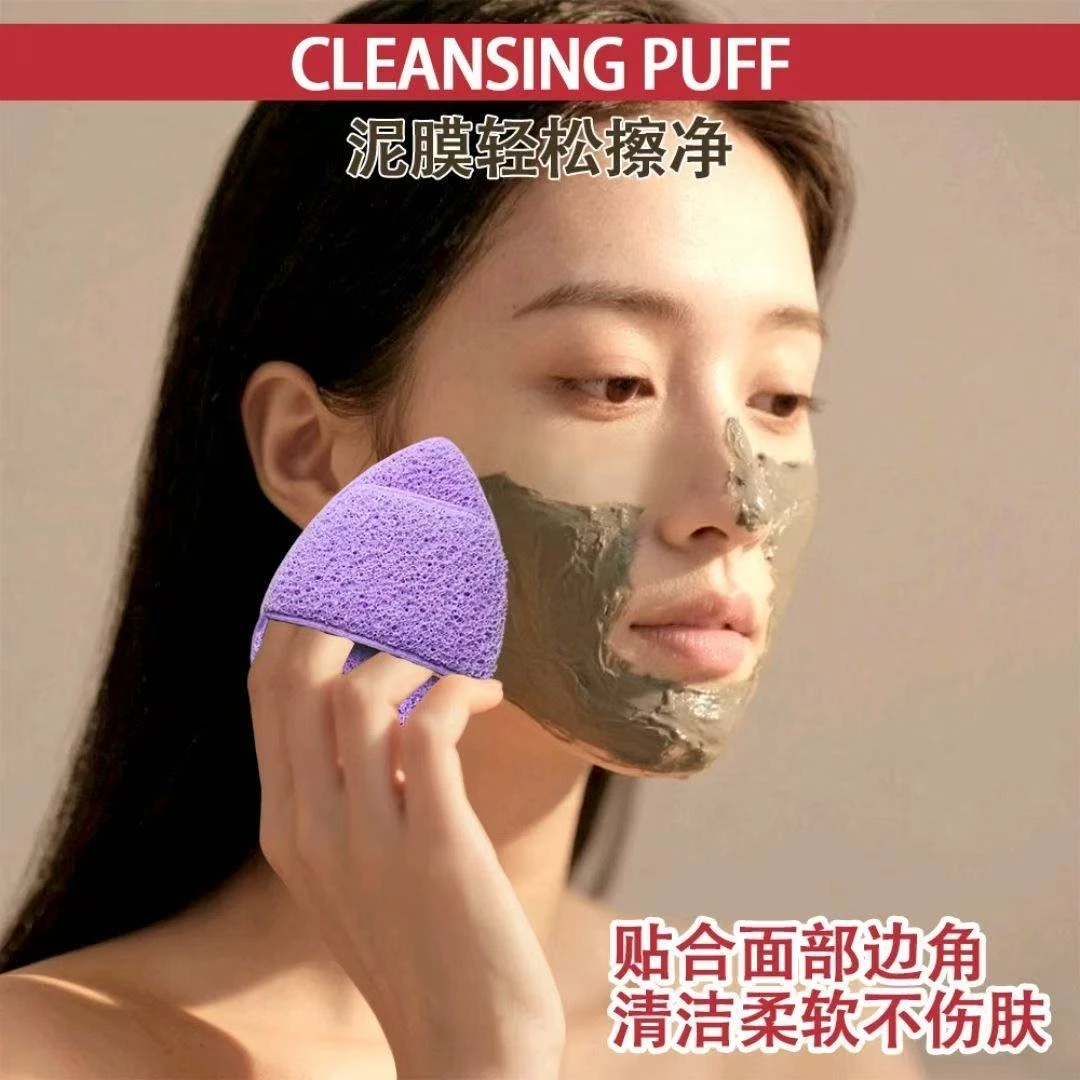 洗脸扑卸妆神器卸泥膜深层清洁洗面扑搓澡海绵搓脸巾洗脸巾