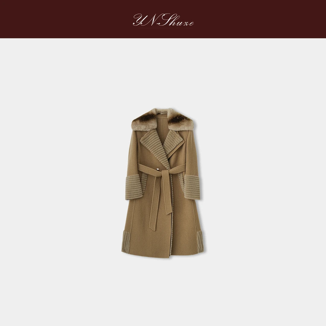 YN-SHUZE秋冬气质高端澳毛呢大衣外套SZ-YNB-24-152