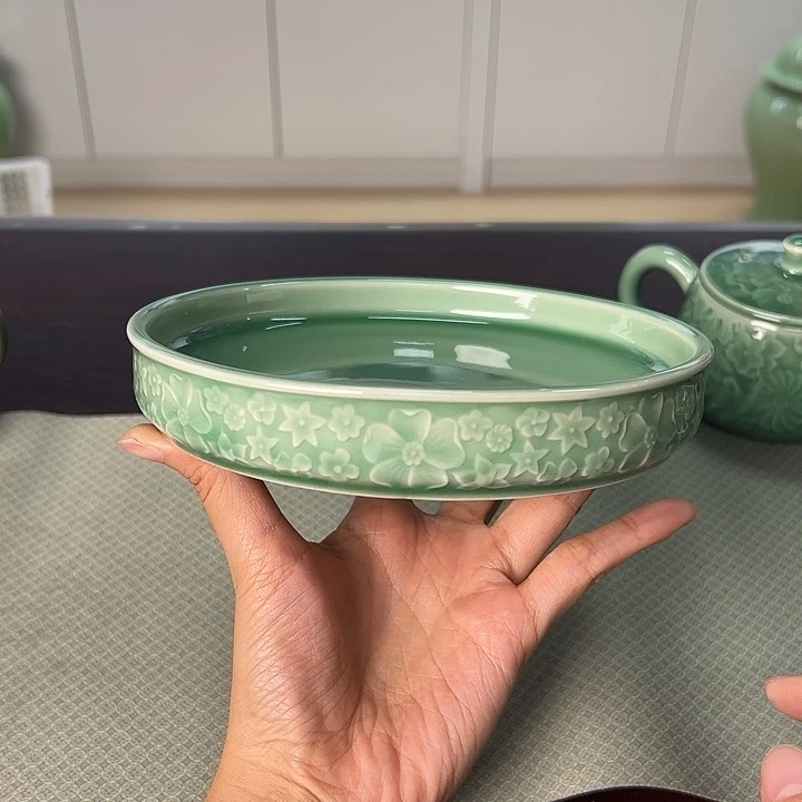 龙泉云间青瓷小米茶器