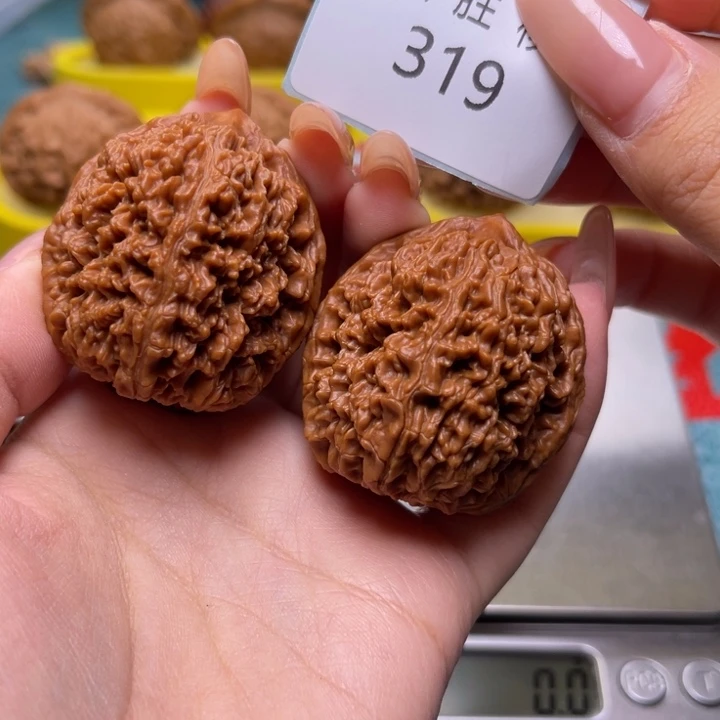 把件文玩核桃大蒜头39.319
