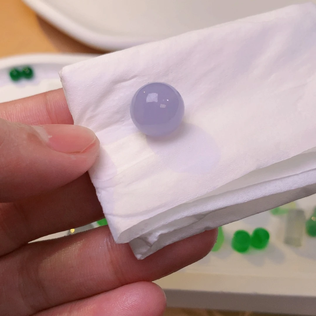 未镶嵌定制翡翠12mm红紫单珠