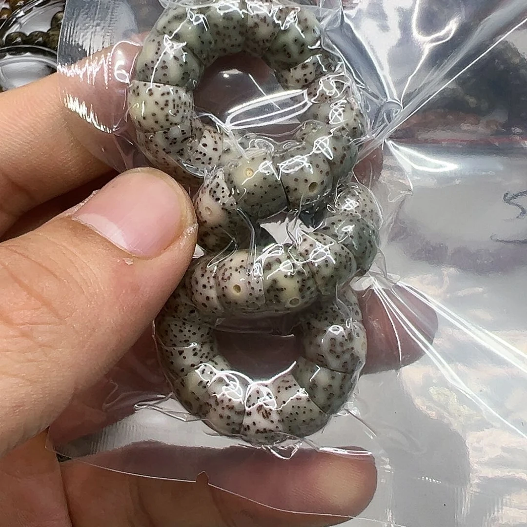 星月菩提手串54卓越糯冰石玉星月菩提单圈猪大肠10