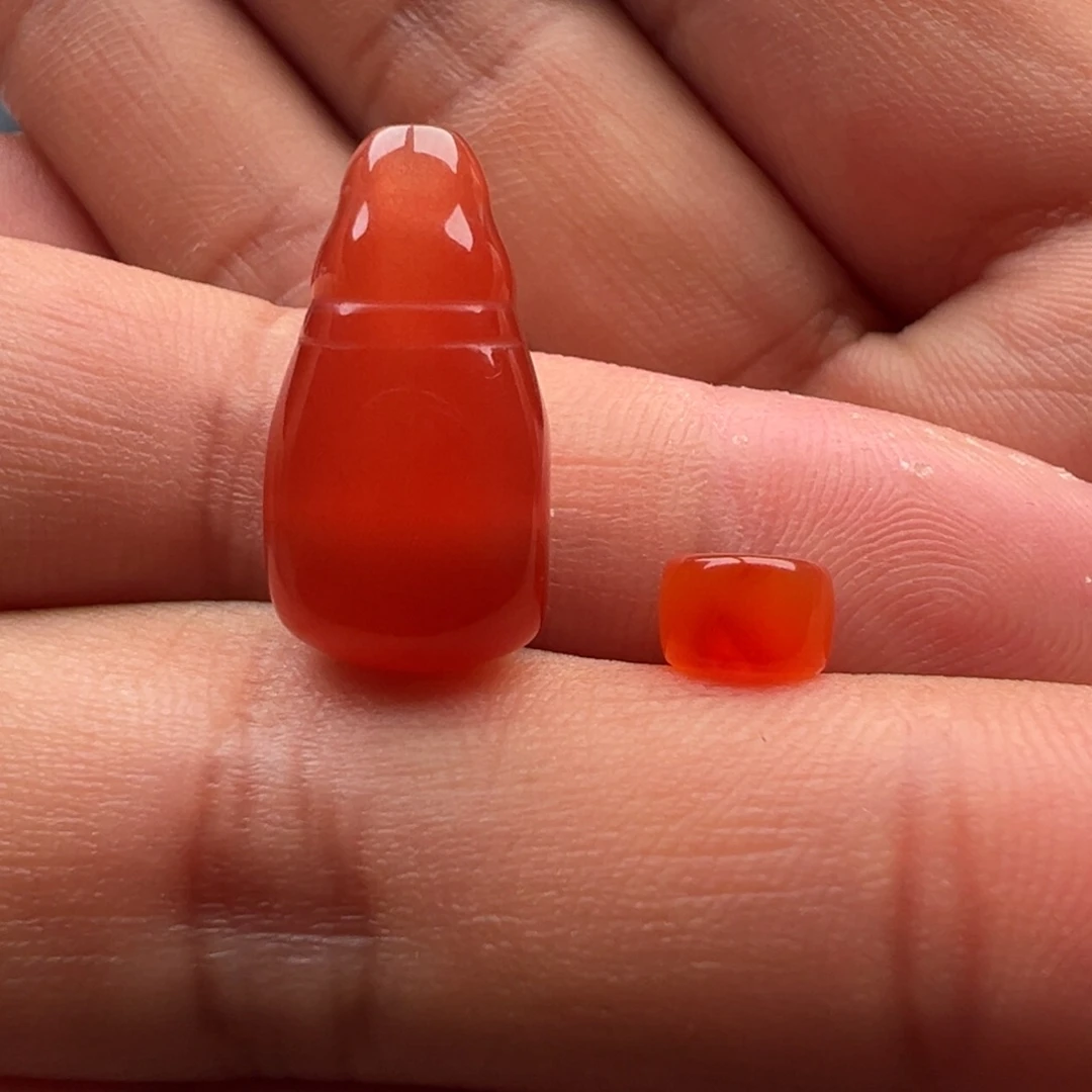 南红玛瑙未镶嵌三通10.4