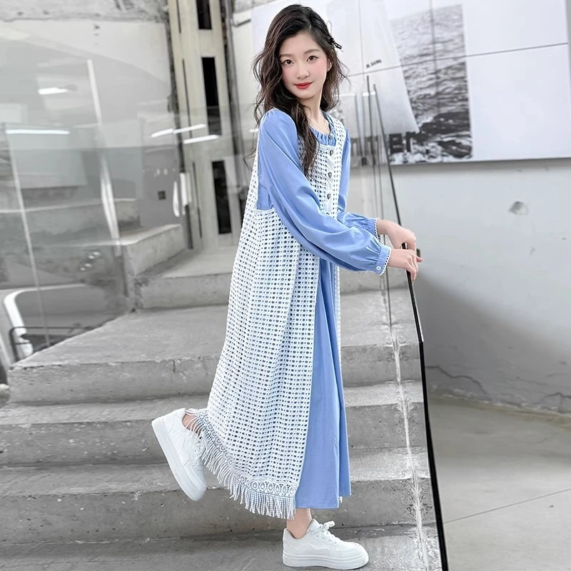 女童连衣裙春装2025新款儿童春季漂亮独特绝美富家千金感裙子女孩