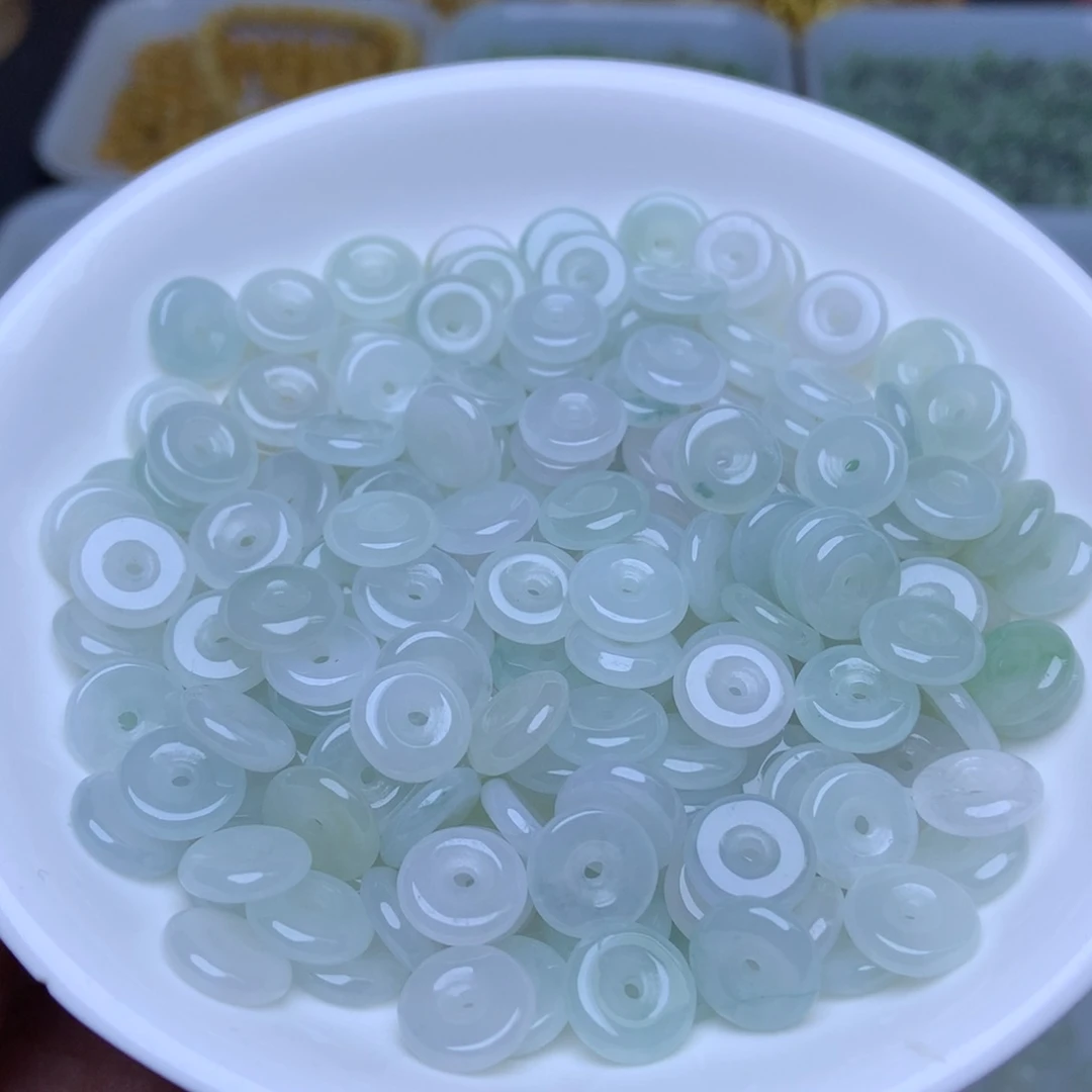 未镶嵌手链翡翠卡9冰平安扣20个