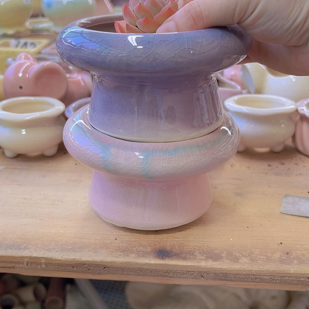 陶瓷花盆当场满12包邮