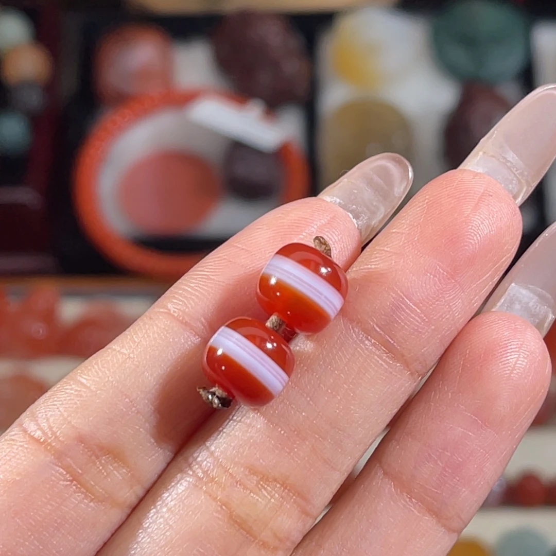 玛瑙/玉髓未镶嵌一线药师老型珠 9mm 不换退