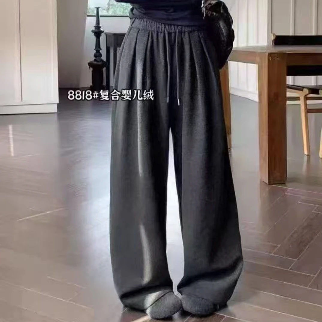 【婷姐家】8818欧货婴儿绒加绒糯米直筒裤窄版洋气十足