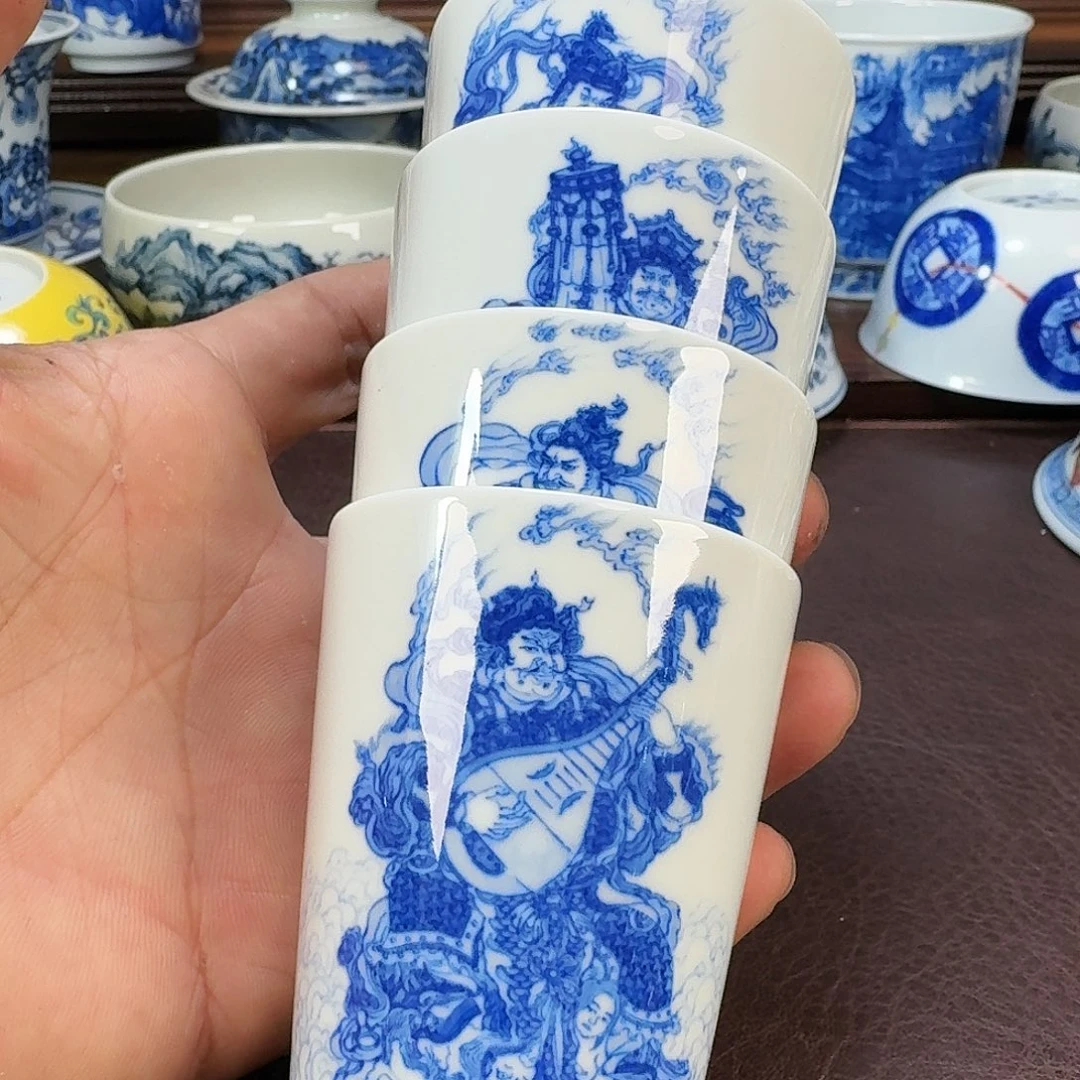 瓷片忍****胜现代景德镇陶瓷手绘茶具