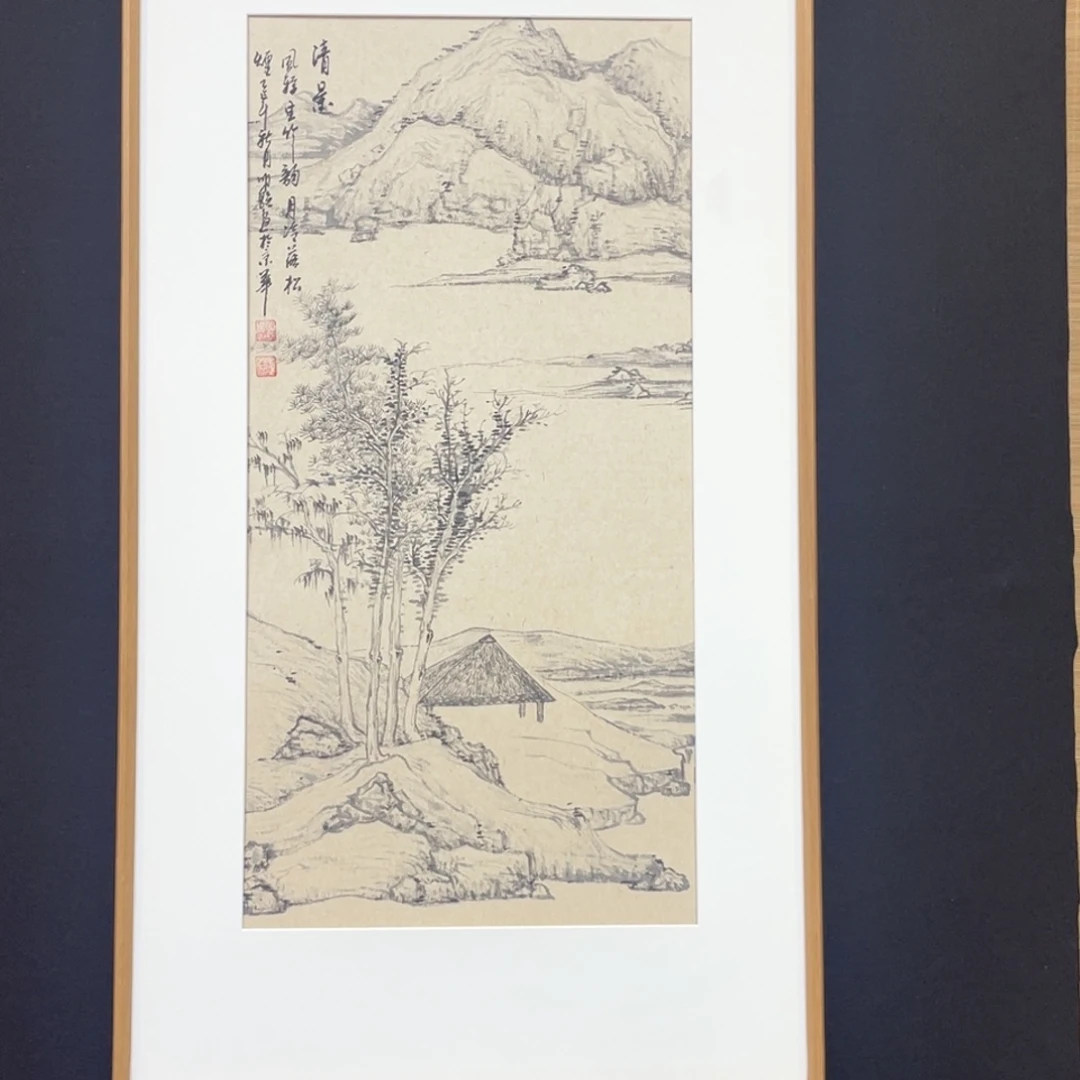 国画国画山水作品，精品