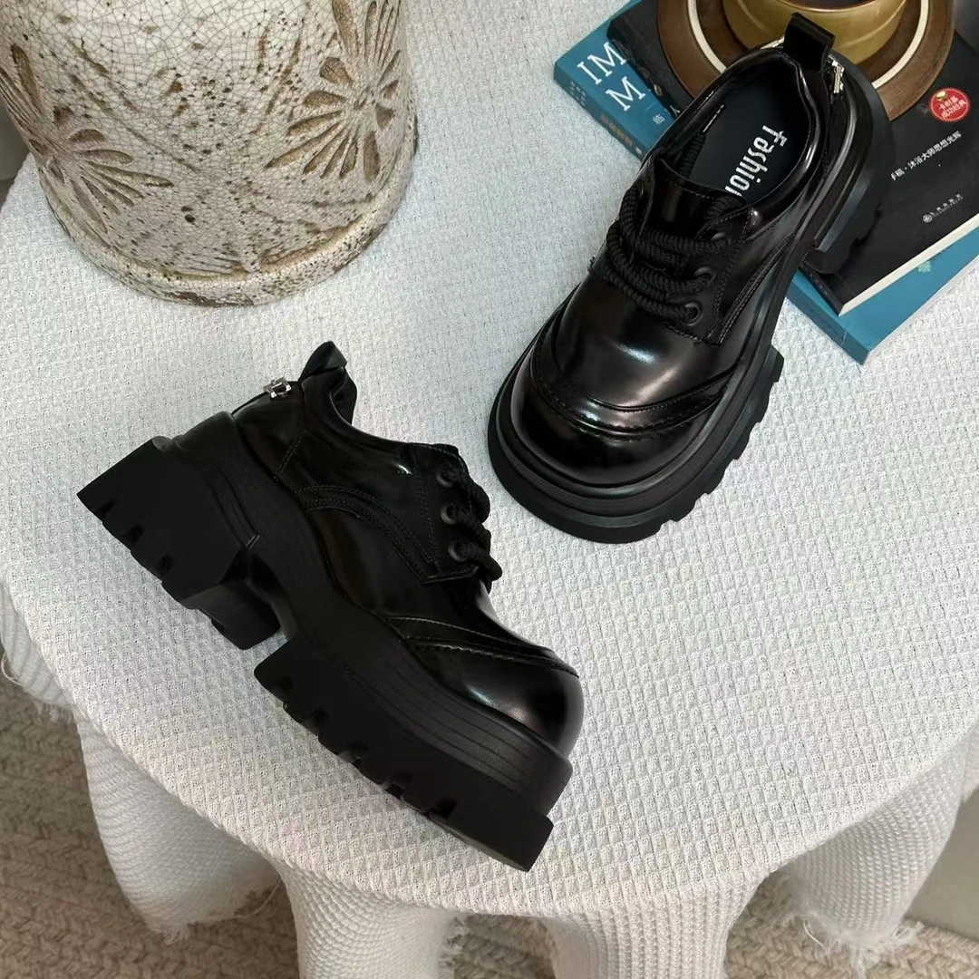 【糖糖】 7cm | 25新款时尚乐福女鞋透气运动舒适休闲百搭厚底乐福