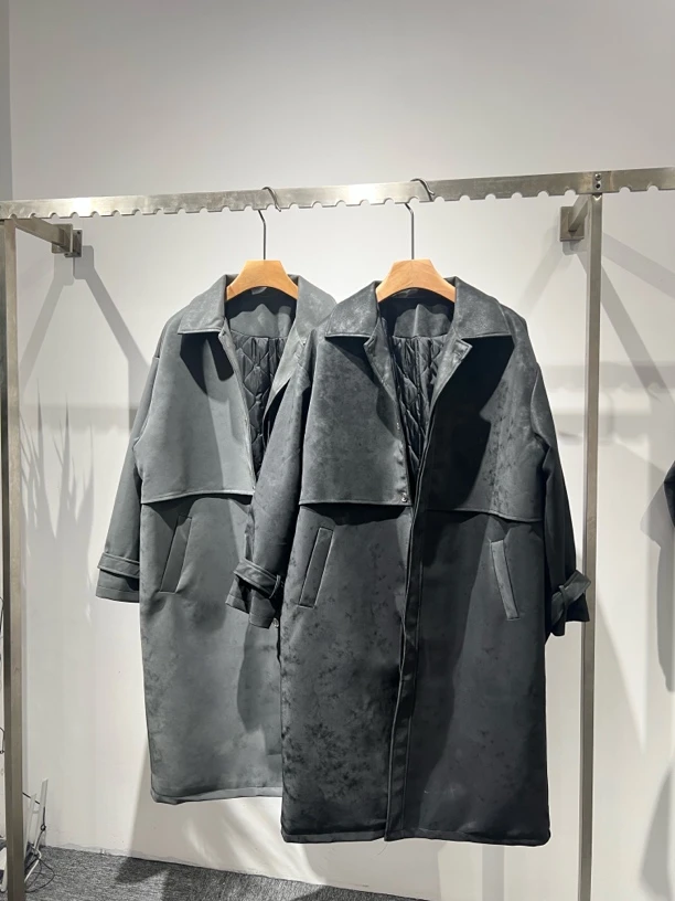 饰觉男装（反季清仓）加棉加厚大衣冬款外套中长款上衣男百搭时尚