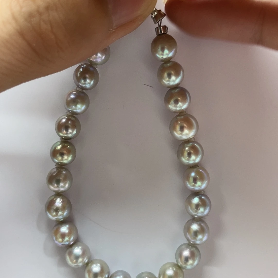 海水珍珠银S925镶嵌手绳