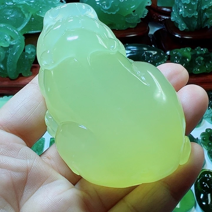未镶嵌蛇纹石玉手链