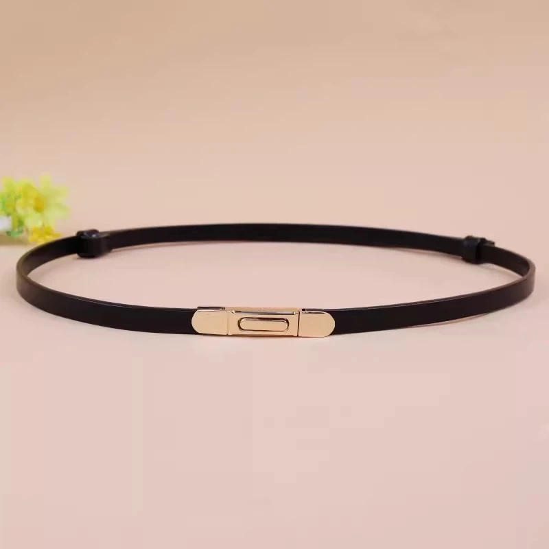 【腰带】简约小众设计感细腰带百搭皮带女士9270