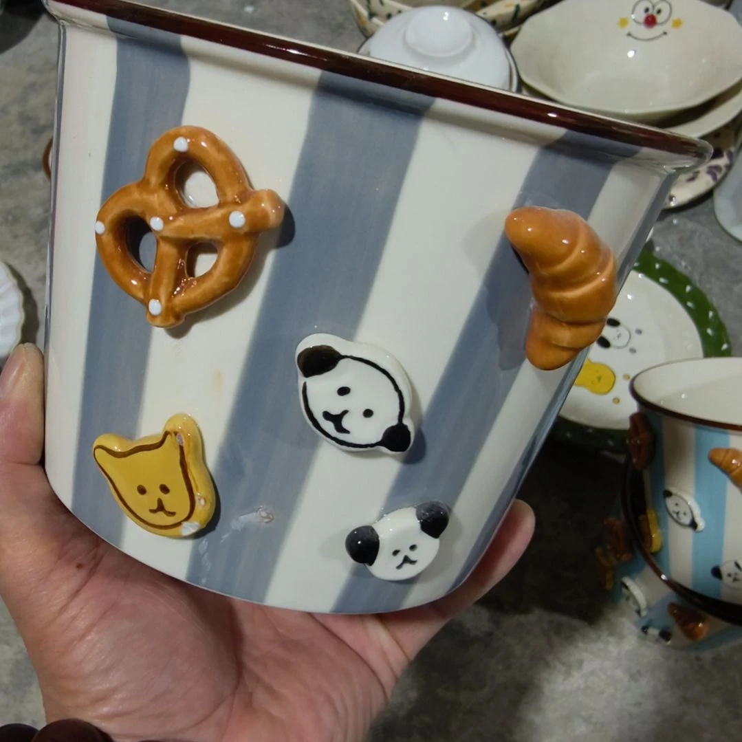 瓷瑕疵陶瓷介意不拍灰高桶猫破