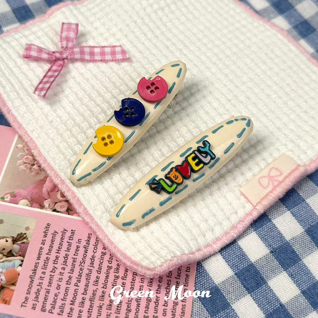 【天真命令】甜酷辣妹卡通可爱黄色发夹原创B416