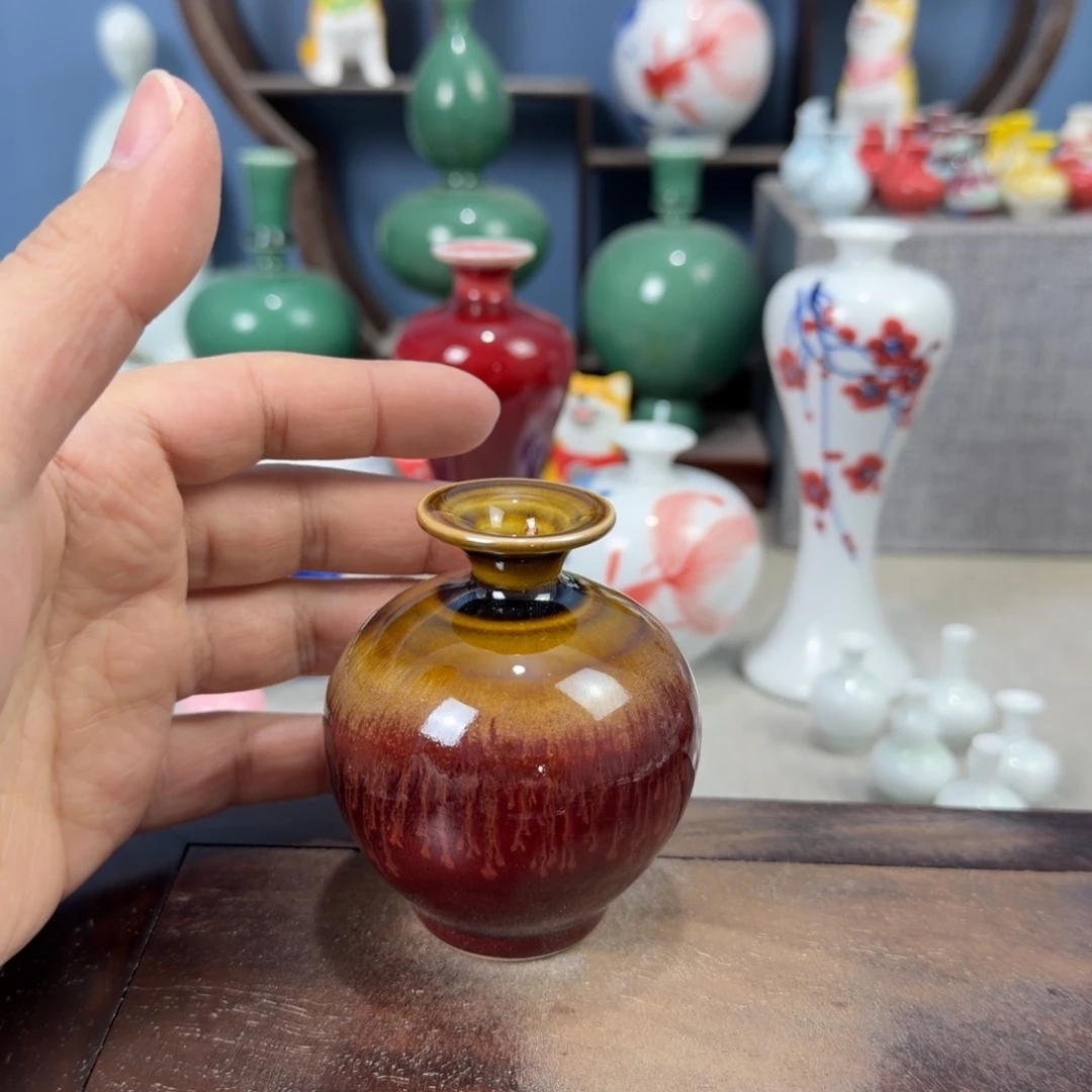 陶瓷手工小花器摆件