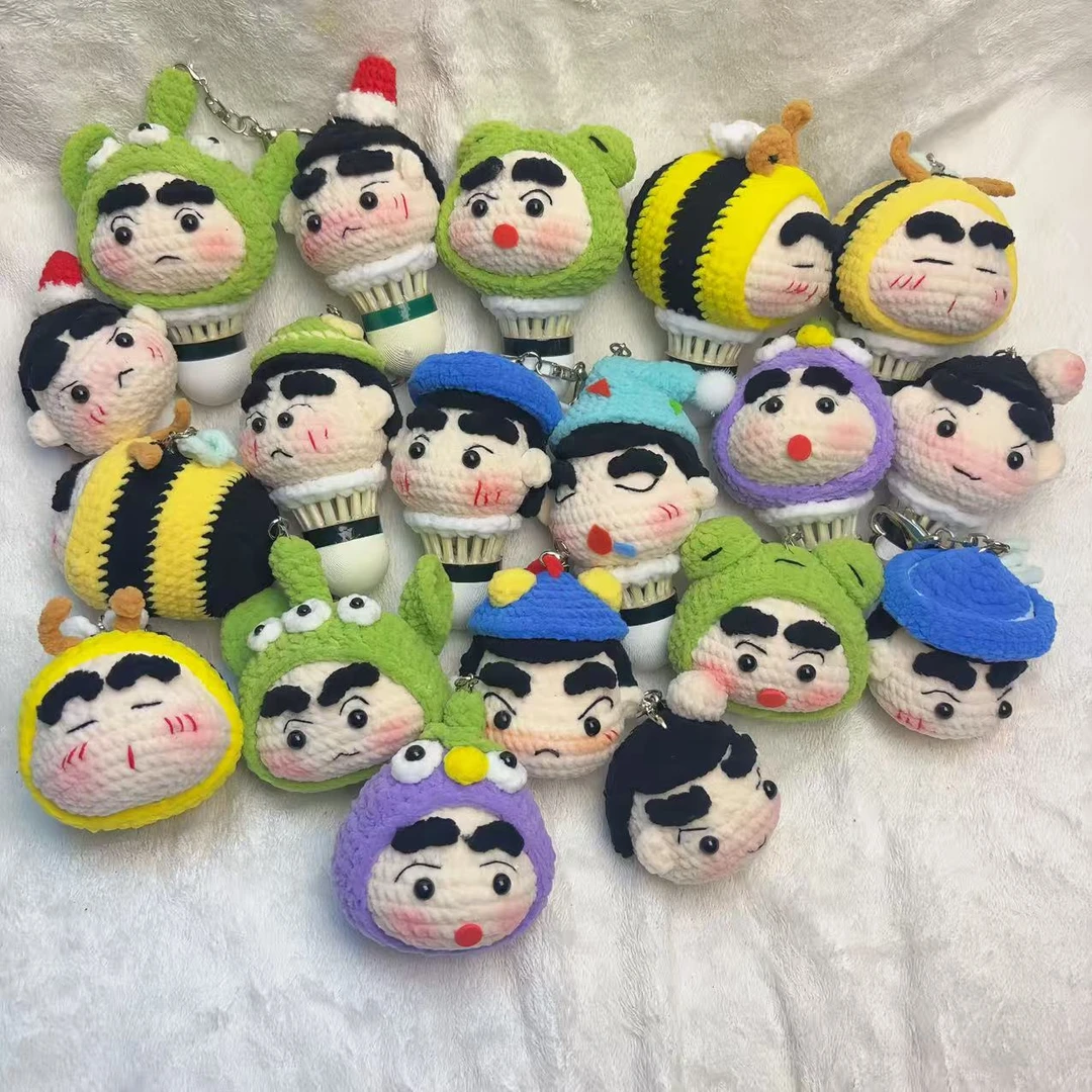 成品蜡笔小新羽毛球挂件背包挂件钥匙扣送朋友礼物送送朋友生日礼