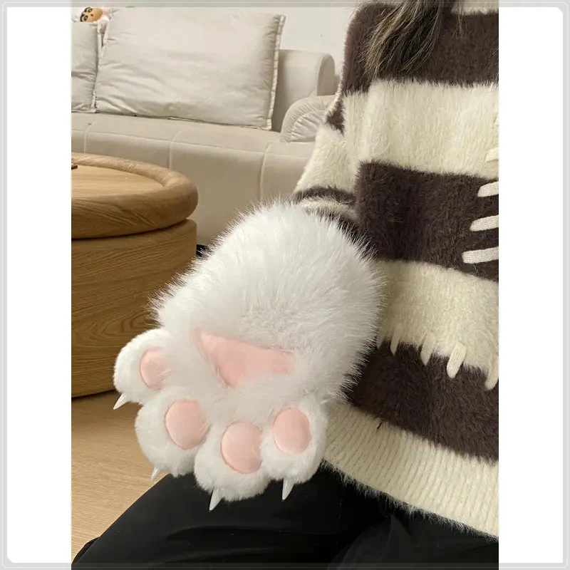 【00和猫】喵喵彩色兽装爪子 糯叽叽叫猫娘手套爪子毛绒手学生爪子
