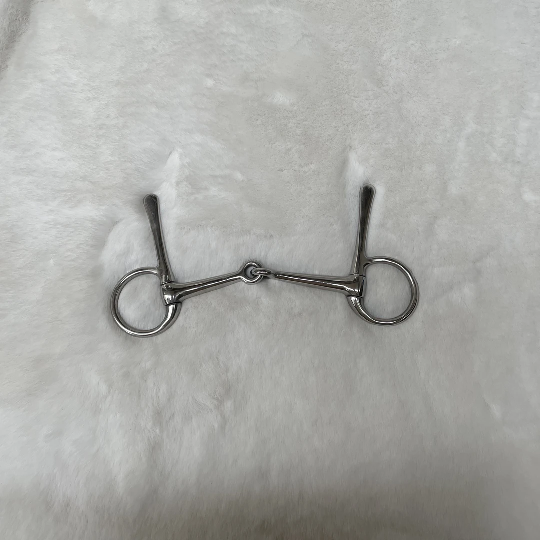 D型不锈钢马嚼子马叉扣衔铁马匹装备马术配件马具马具用品赛马