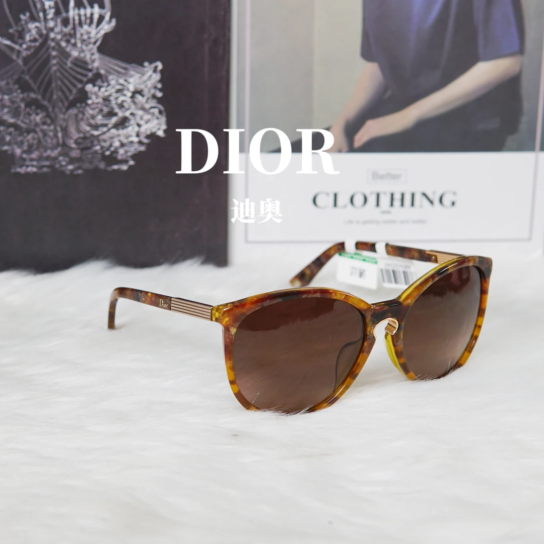 95新 DIOR/迪奥 晶石玳瑁时尚眼镜/AR04325347/5347