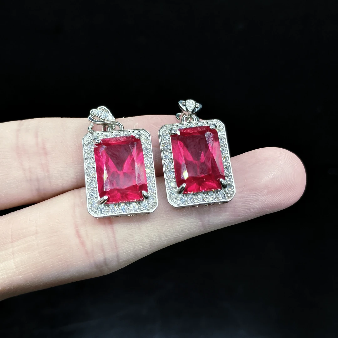 培育红宝石【李想精选】红宝石无事牌吊坠赠链J22【多样性发其一】