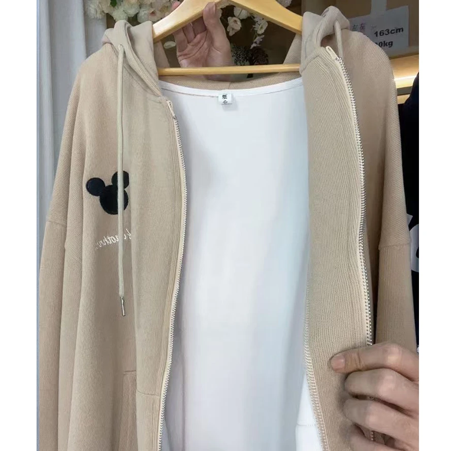 【JL-08】2025季新款字百搭宽松慵懒风连帽卫衣女