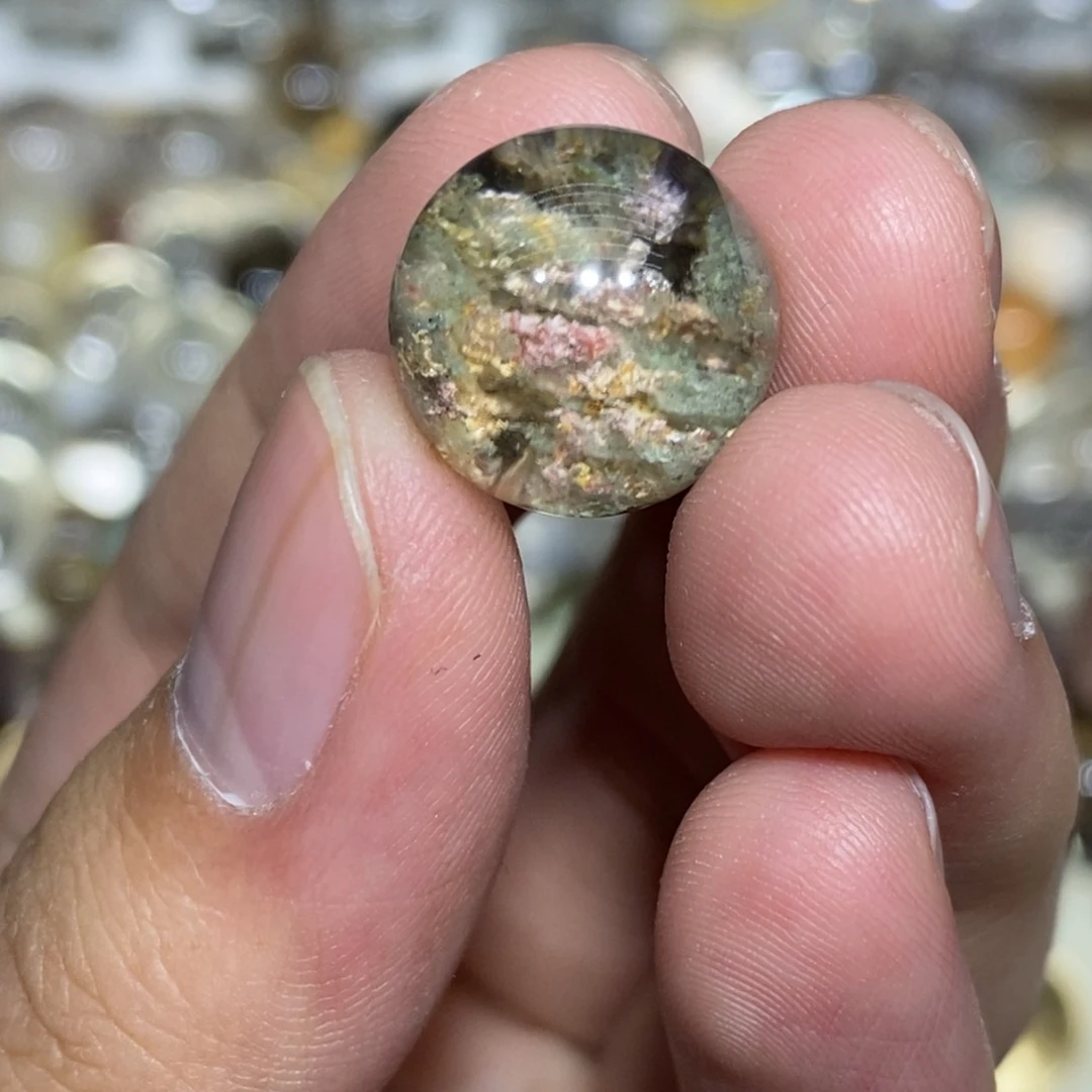 水晶圆珠15mm未镶嵌水晶