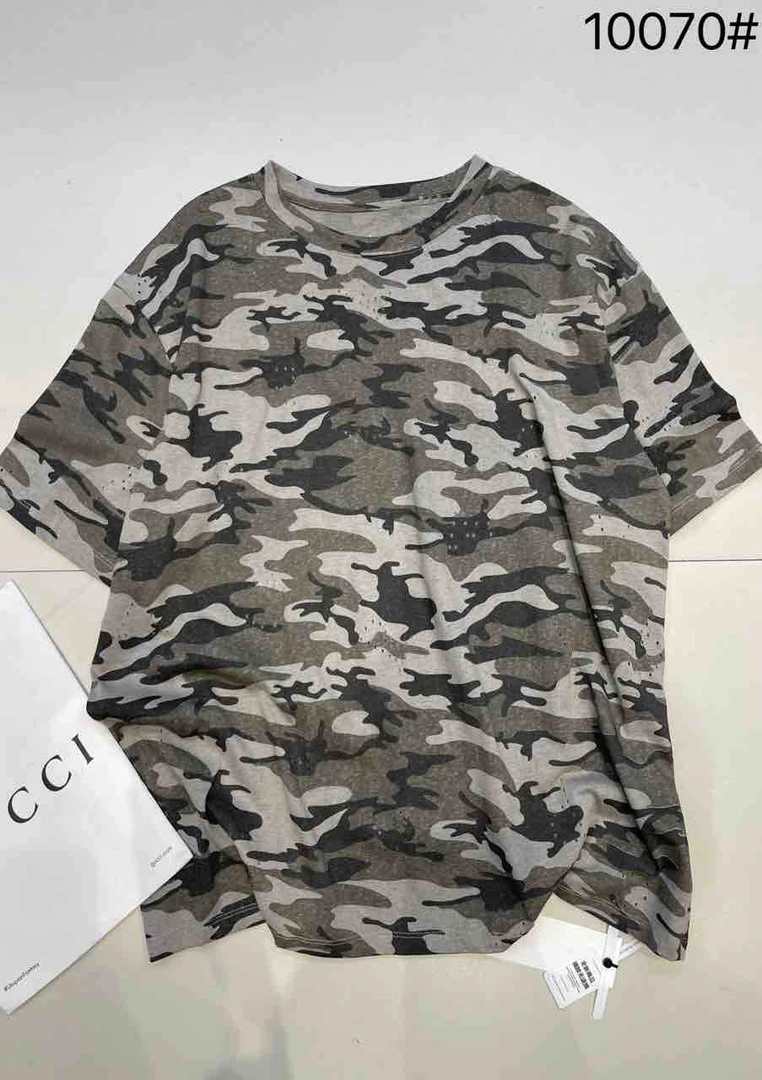 叨叨推荐款 BF#10070#迷彩磨破短袖T恤 FL