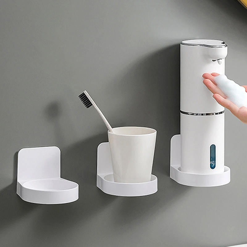 洗手液置物架洗手机免打孔收纳挂壁器冲牙器支托架刷牙杯卫生间