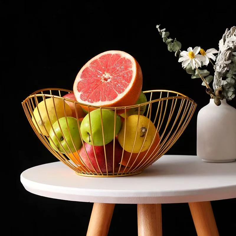 圣诞风卡通动漫北欧风果盘果篮风格糖果创意轻奢法式零食面包收纳