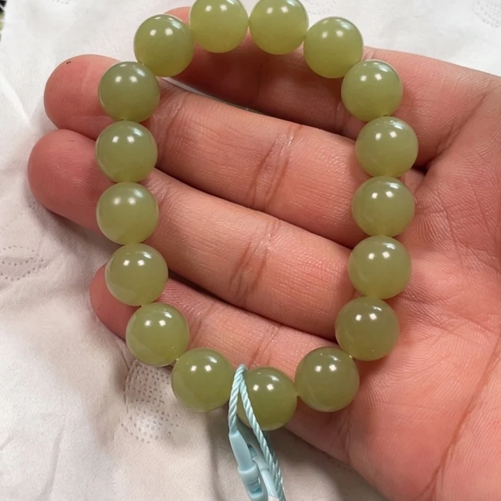 未镶嵌手串和田玉若羌青黄口卡12