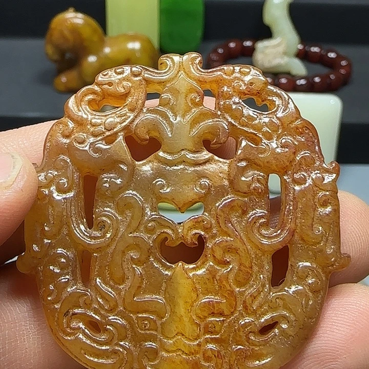 和田玉未镶嵌挂件