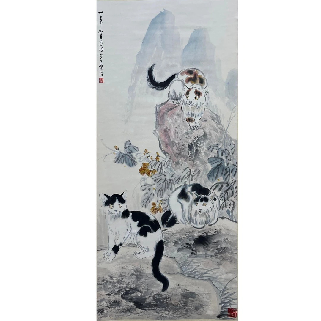 《猫带画集》66x137cm-W2-2840