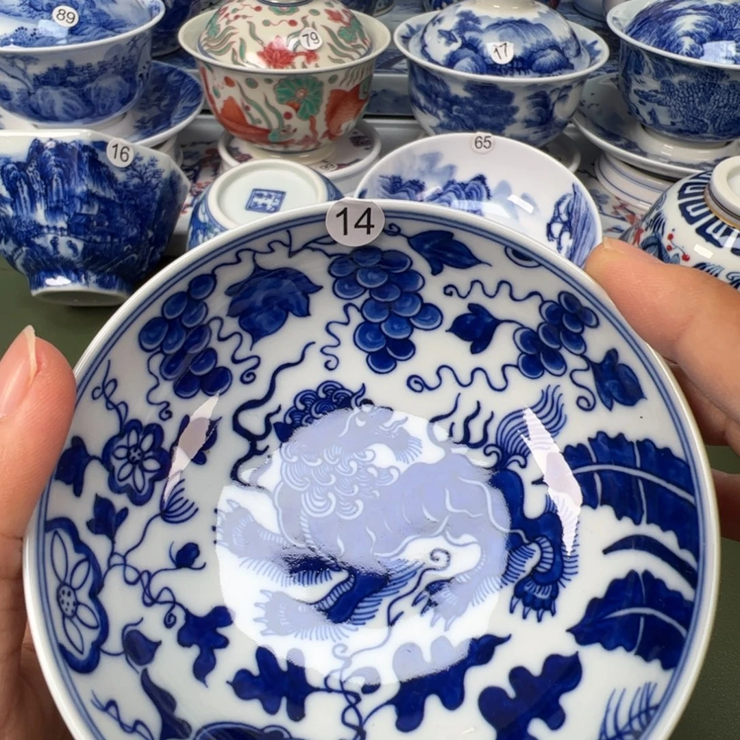 陶瓷景德镇纯手工纯手绘茶具木木14