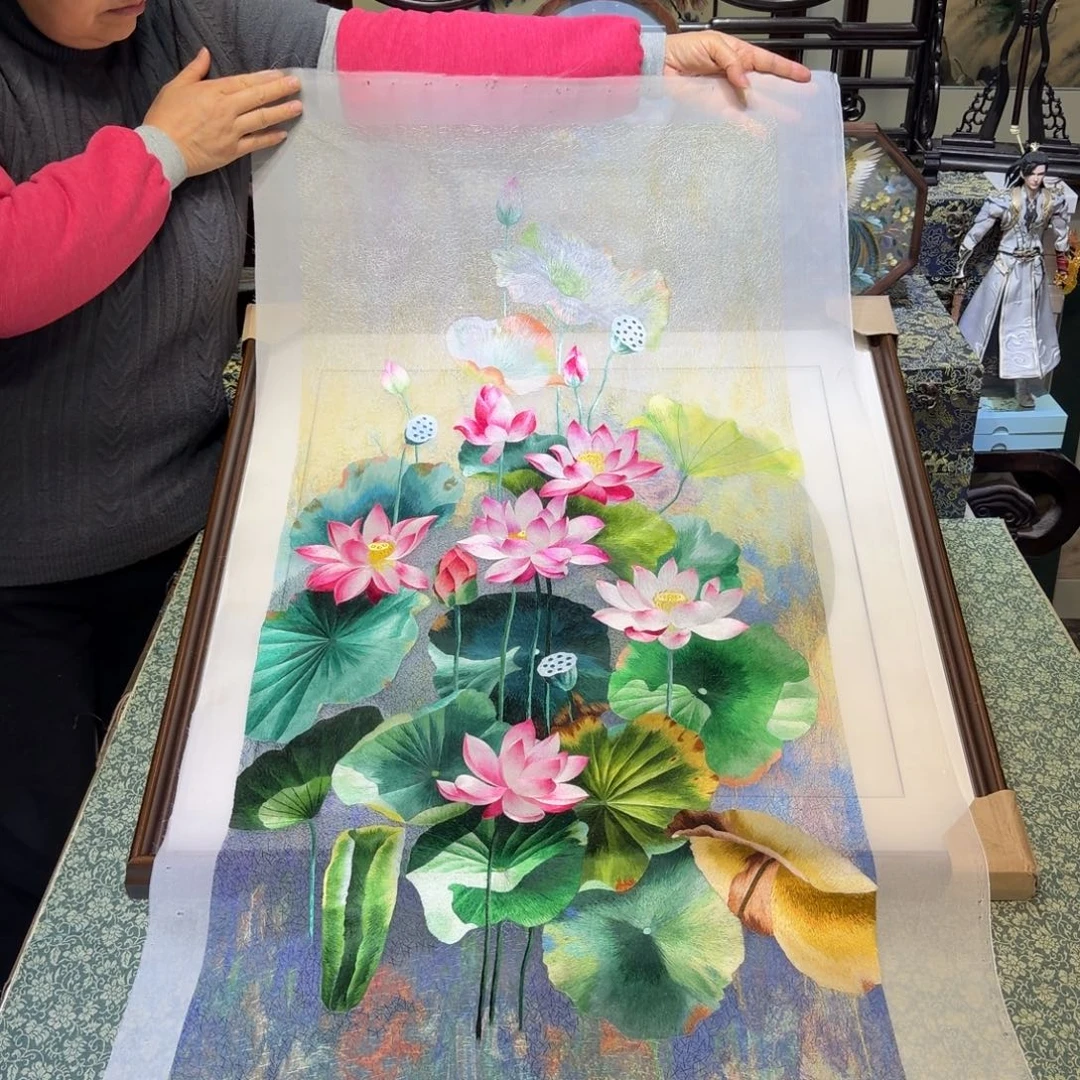 刺绣手工苏绣工艺单面绣片