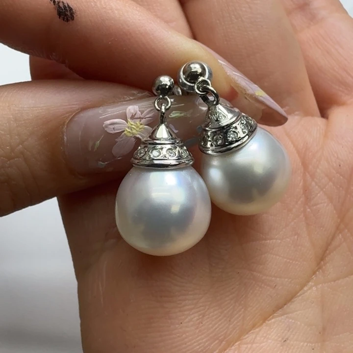 未镶嵌海水珍珠耳饰