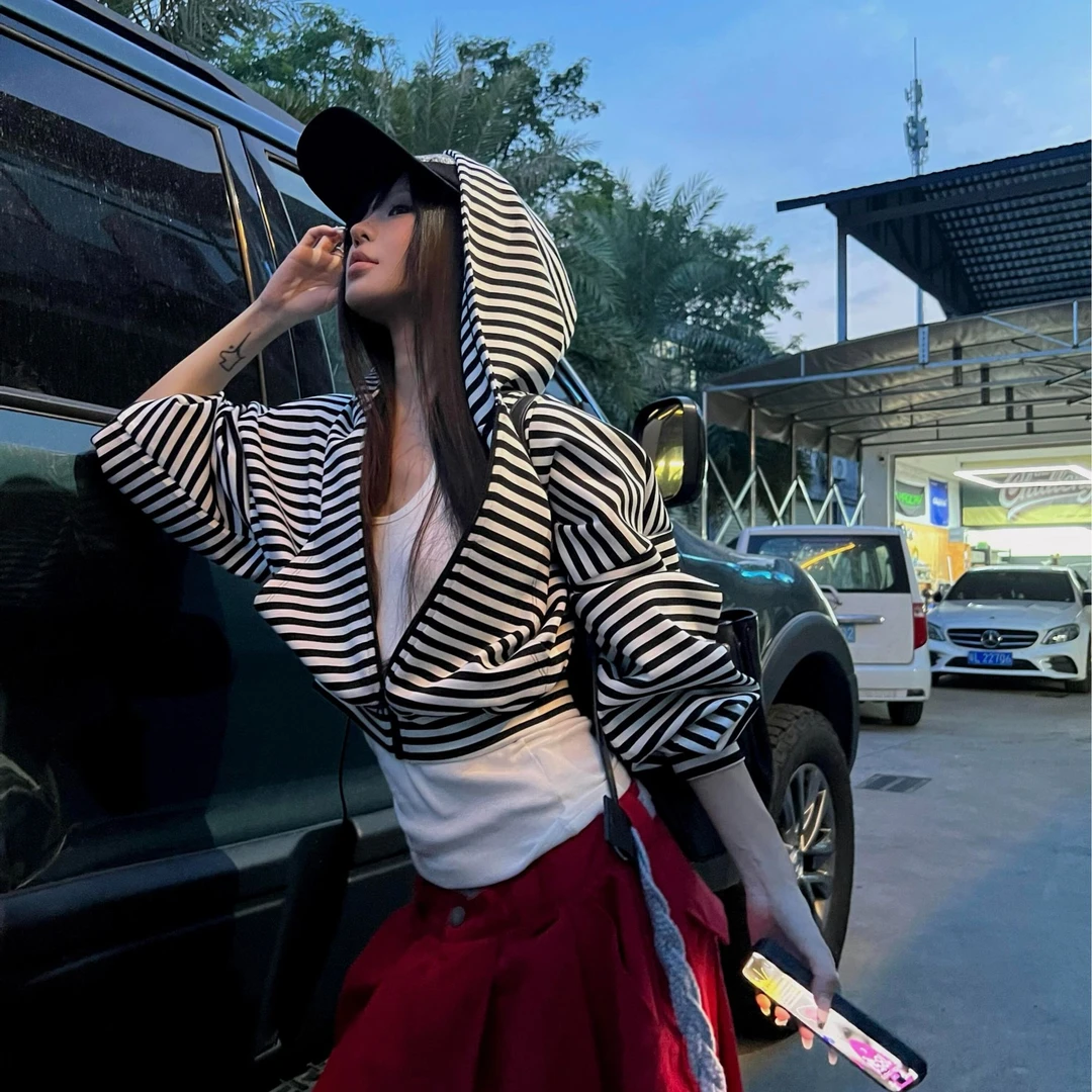 美式慵懒风设计感休闲外套百搭显瘦上衣女秋季新款宽松拖地阔腿裤