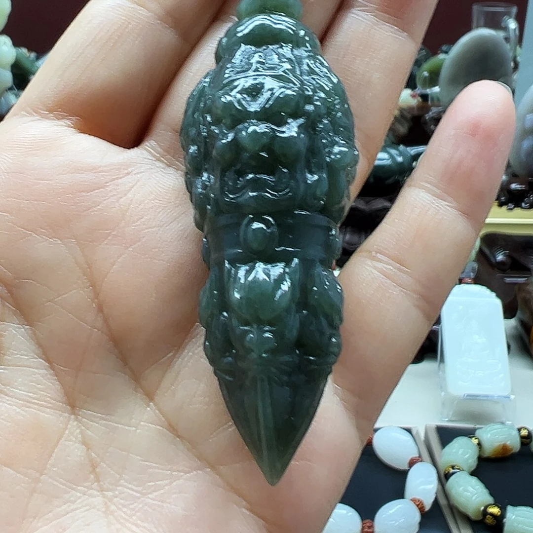 和田玉未镶嵌挂件