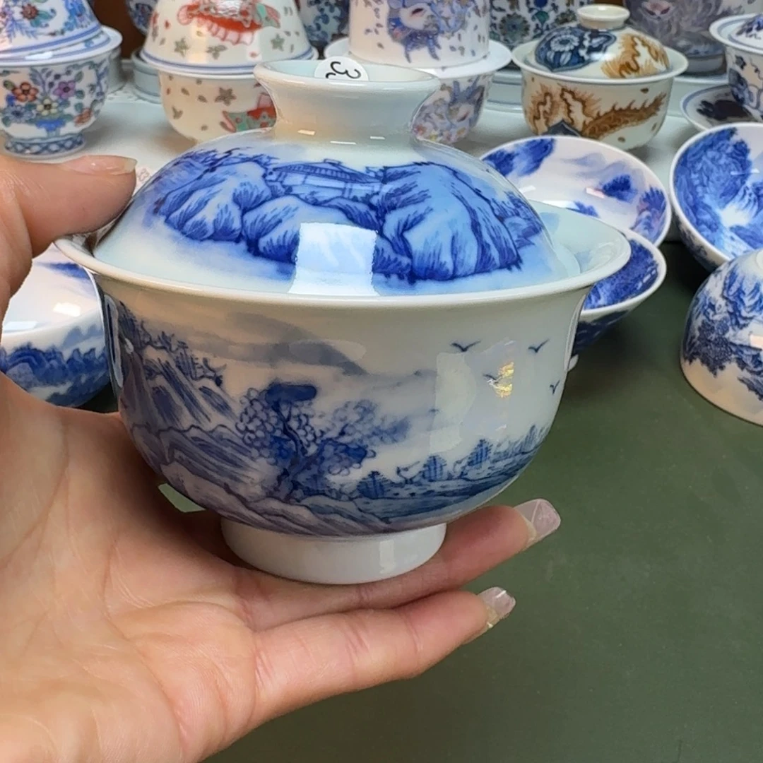 景德镇手绘主人杯景德手工手绘柴窑-雯雯336