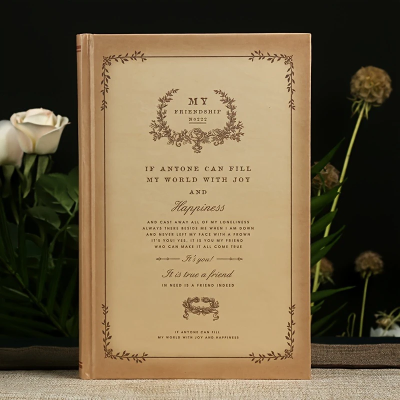 B5欧式复古蔷薇笔记本怀旧精装日记本大本横线学生日记记事本子