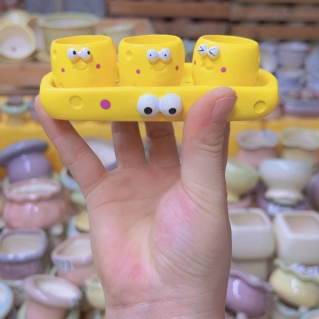 陶瓷花盆当场满12包邮