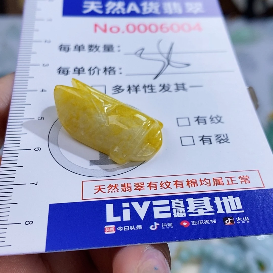 翡翠未镶嵌颈饰6004