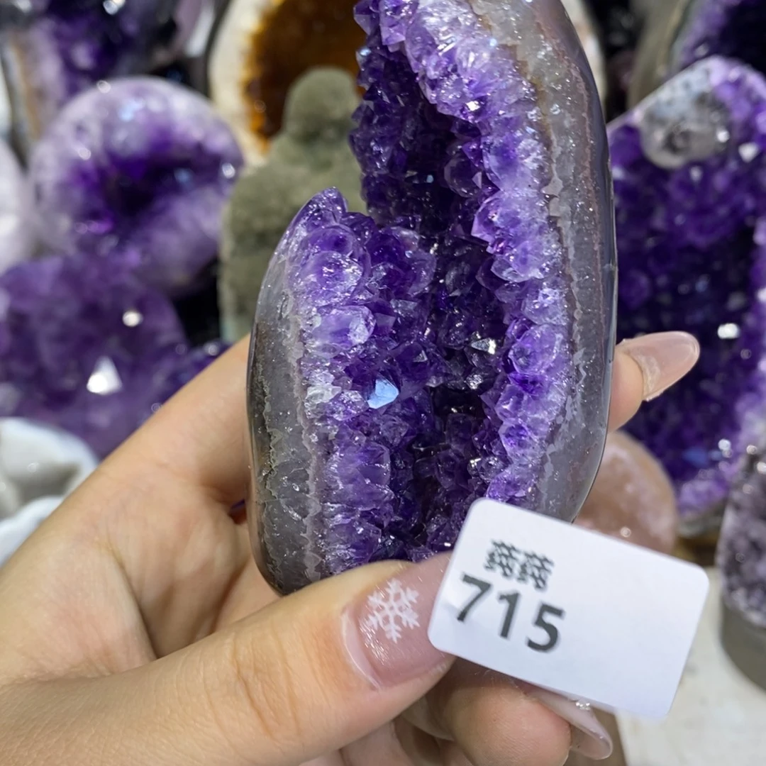 未镶嵌大型摆件（非配饰）紫晶全抛