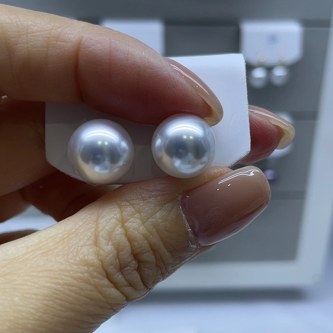 耳饰淡水珍珠银S925镶嵌