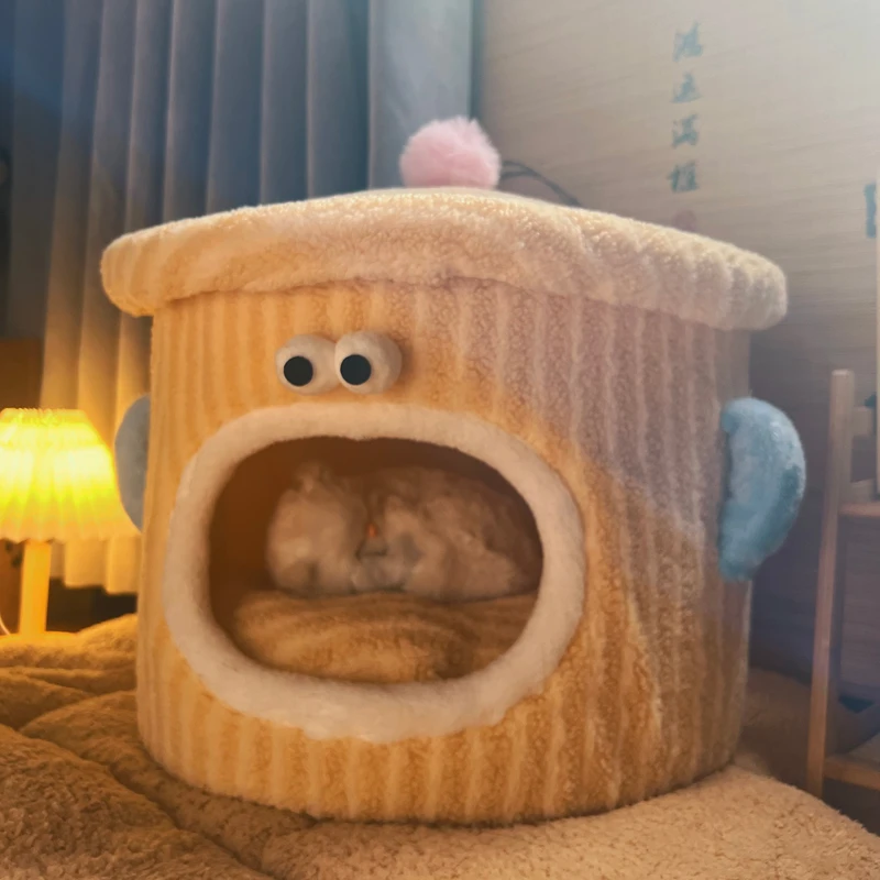 猫窝四季通用封闭式睡窝冬天大尺寸猫咪冬季帐篷猫床加厚保暖猫窝
