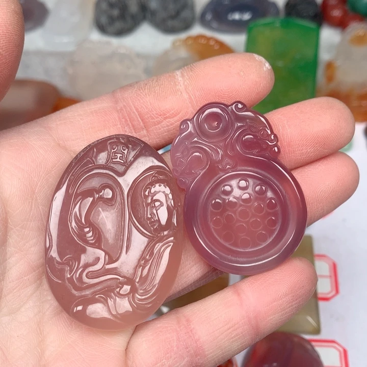 玛瑙/玉髓颈饰未镶嵌N****