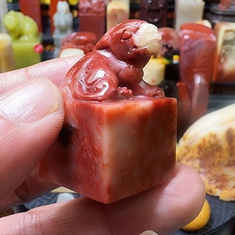 寿山石紅花芙蓉石